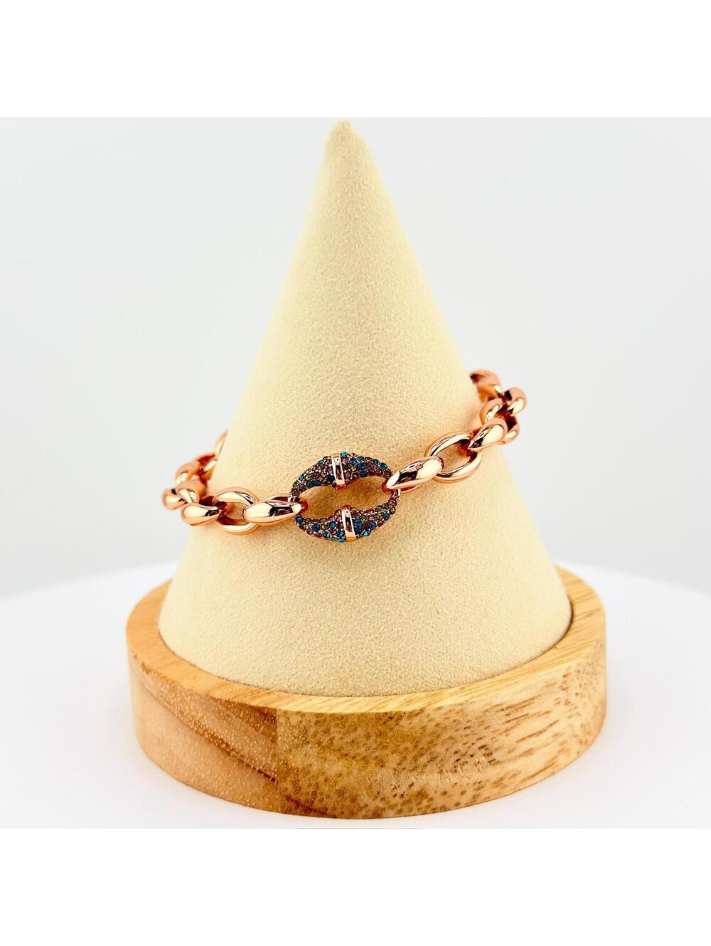 Bomb Party Individual Stacks Bolo Style Pulley Bracelet - Rose Gold